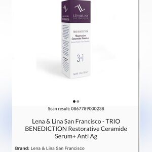 BNIB Lena & Lina San Francisco - TRIO BENEDICTION Restorative Ceramide Serum